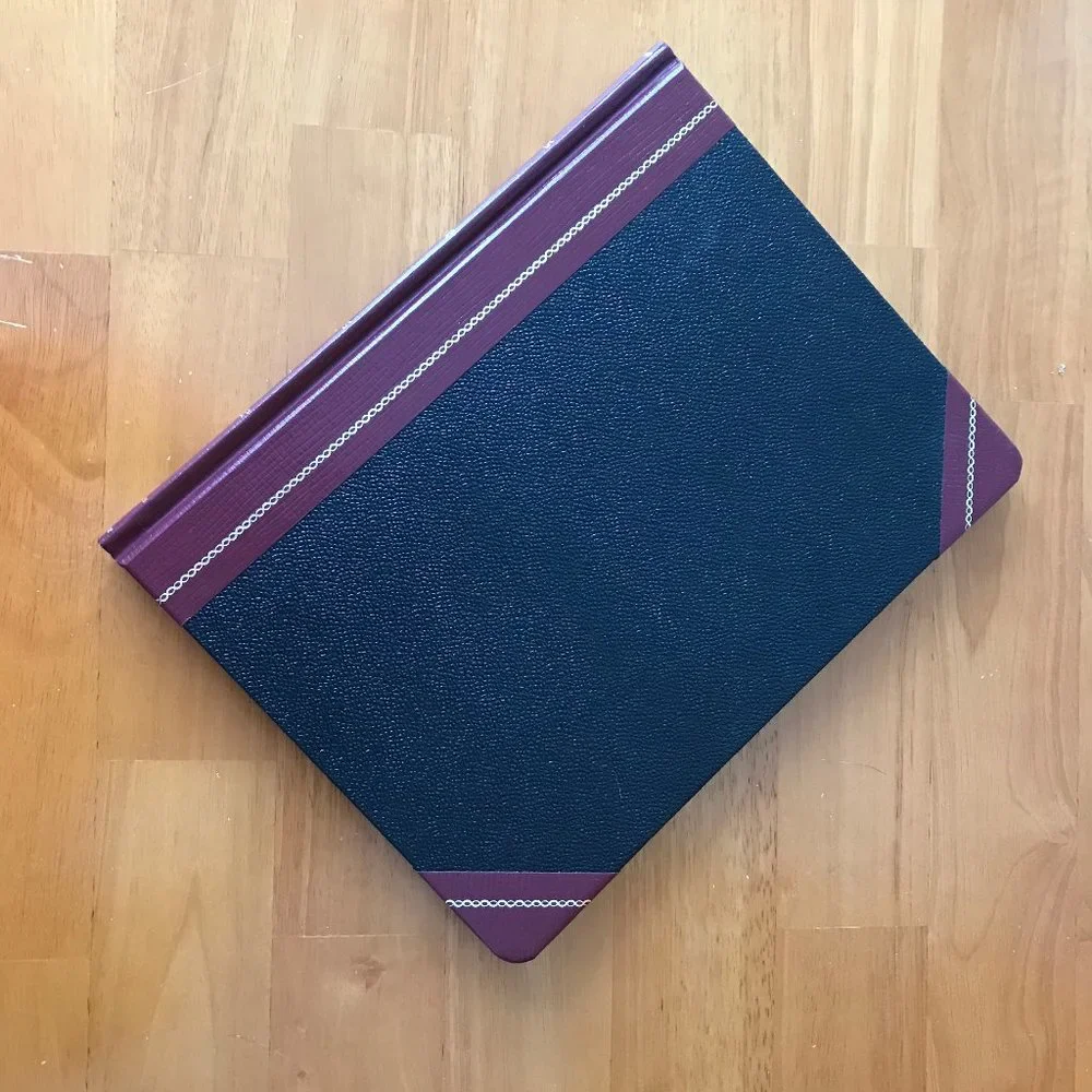 Vintage Ledger Office Accounting Book